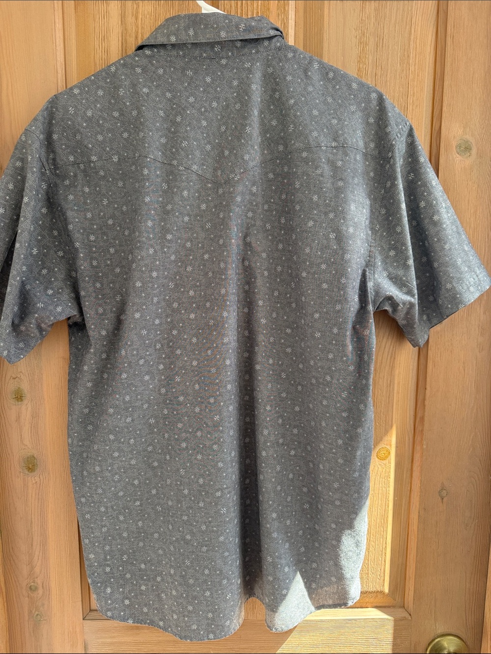 Howler Bros Snapshirt Men's Short Sleeve Gray Western Shirt - Picture 4 of 4